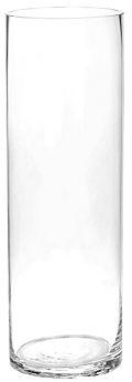 Vase en verre, cylindrique, Ø 10 cm