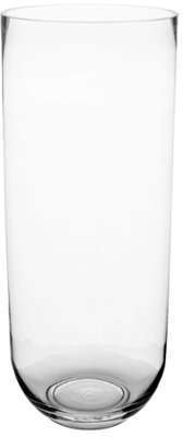 Grand vase cylindrique en verre transparent H50cm Grand vase cylindrique en