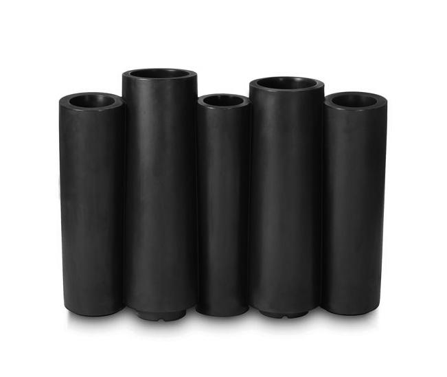 SLIDE vase BAMBOO (Noir - Polyéthylène)