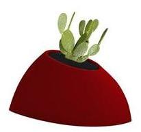 MYYOUR vase TAO SMALL (Rouge - Gaufré imprimé)