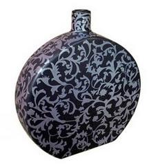 Vase Soliflore Baroque DISC Noir