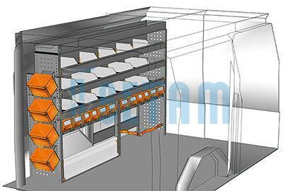 Kit aménagement Custom L1 métallique côté conducte