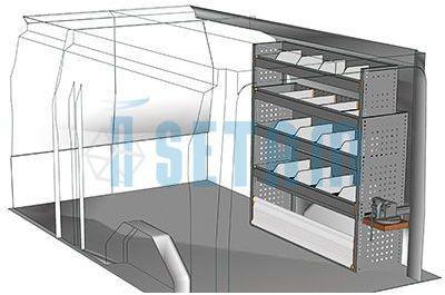Kit aménagement Custom L2 métallique côté passager