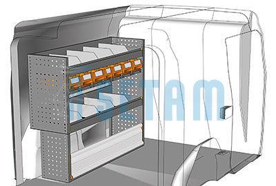 Kit aménagement Doblo L1 métallique côté conducteu