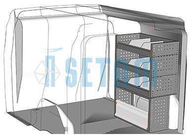 Kit aménagement Combo utilitaire L1 côté passager