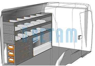 Aménagement Combo rallongé utilitaire L2 côté cond