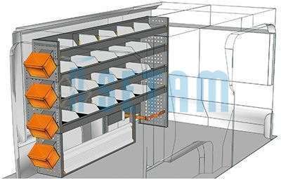 Aménagement ProAce Medium rallongé L2 côté gauche