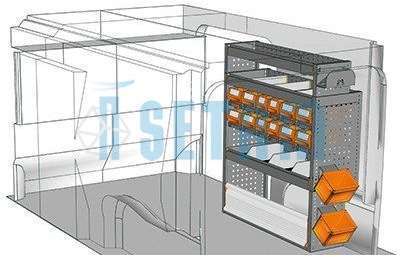 Aménagement Proace Medium L2 côté passager