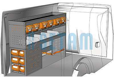 Kit aménagement Citan L2 métallique côté gauche