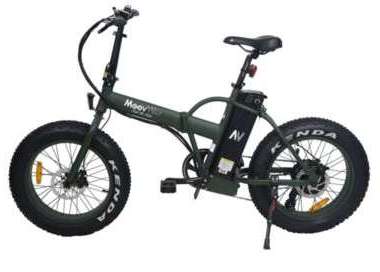 Vélo électrique Moovway Fat bike kaki