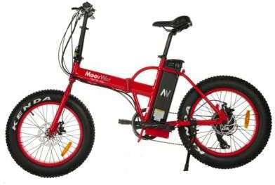 Vélo électrique Moovway Fat Bike rouge