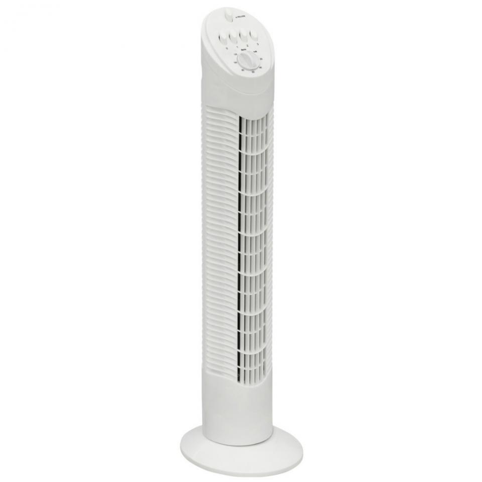 Bestron Ventilateur colonne blanc avec minuterie 7