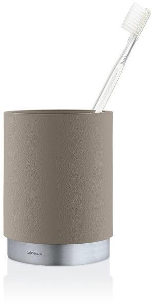 Ara Zahnputzbecher - taupe inox mat LxPxH 8 2x8 2x11 Ara Zahnputzbecher - taupe