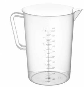 Verre Graduée - Polypropylène - 2 Litres - Ø140x21