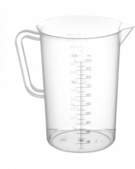 Verre Graduée - Polypropylène - 1 Litre - Ø110x170