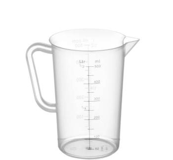 Verre Graduée - Polypropylène - 0,5 Litre - Ø90x14