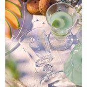 Verre à vin en verre pressé - 24 cl - Lot de 6 - ABEILLE Verre à vin en verre pressé
