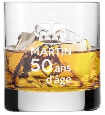 Verre à whisky anniversaire gravé