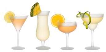 Coffret de 4 verres à cocktail en verre APERO Coffret de 4 verres à cocktail