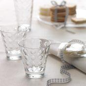 Verre à eau A motifs En verre par Lot de 6 -OPTIC