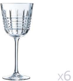 Verre à pied en cristallin 35cl - Lot de 6 RENDEZ VOUS Verre à pied en cristallin