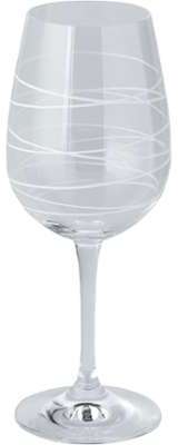 Verre à pied avec spirales blanches 31cl {CouleurR