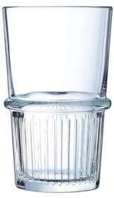 Lot de 6 verres à eau en verre trempé forme haute 47cl Lot de 6 verres à eau en verre