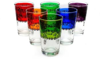 Verres a thé celebration couleurs variées