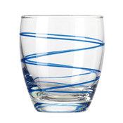Verre forme basse en verre 32 cl motif spirale - L