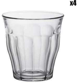 Duralex - Set de 4 gobelets Picardie transparent Duralex - Set de 4 gobelets
