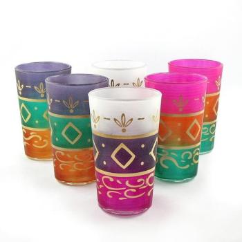 Verres a thé de Marrakech, verres a thé artisanaux
