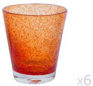 Verre à eau effet bulle D.9xH.10cm - Lot de 6 YAM