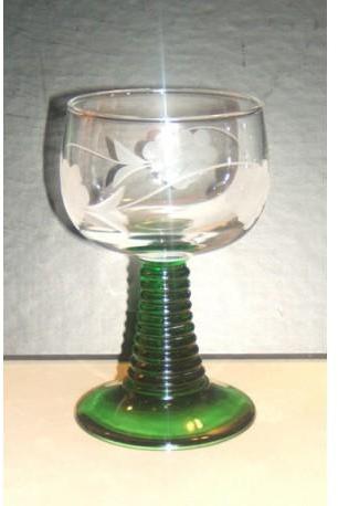 6 verres Alsace roemer PM taillés