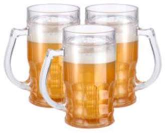 3 chopes de bière rafraîchissantes à double paroi 0 3 chopes de bière rafraîchissantes