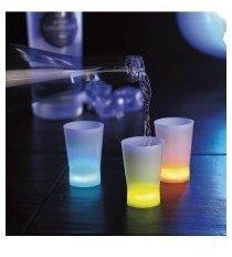 3 verres à shooters lumineux
