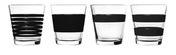 Verre à whisky - 26 5 cl - Lot de 4 PABLO Noir Verre à whisky - 26 5 cl -