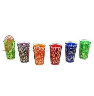 Verres a thé floral, verres a thé marocains