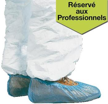 50 paires de surchaussures jetables en polyéthlène 50 paires de surchaussures
