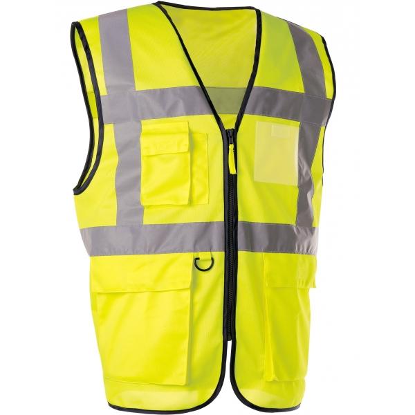 Gilet de signalisation jaune Multi-poches. GARA