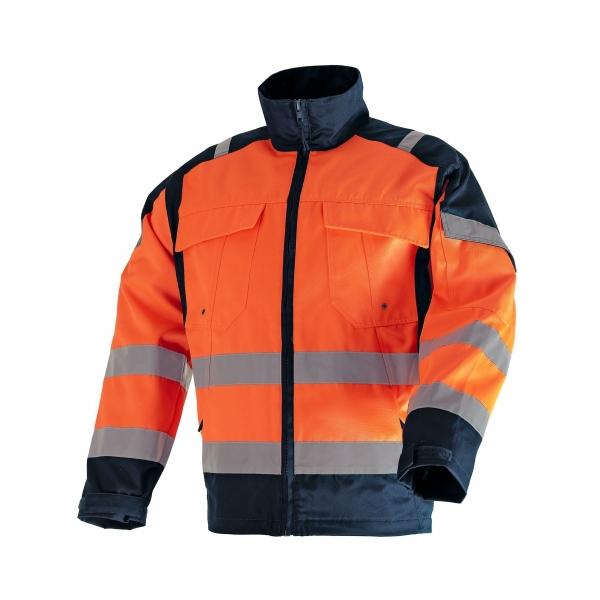 Veste de travail. Haute-visibilité. Coton/polyeste