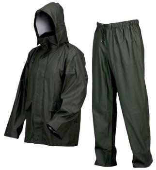 Ensemble De Pluie Pu/pvc Vert