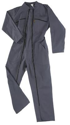Combinaison bâtiment homme polycoton 2 zip gris acier Combinaison bâtiment homme