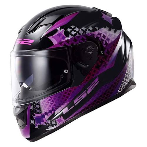 Casque moto Femme LS2 FF320 Stream Mat Lux Noir Ro
