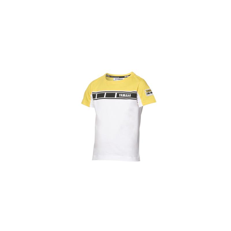 TEE SHIRT ENFANT YAMAHA 60E ANNIVERSAIRE JAUNE/BLA