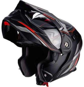 Casque Modulable Scorpion ADX-1 ANIMA Noir Mat Rou