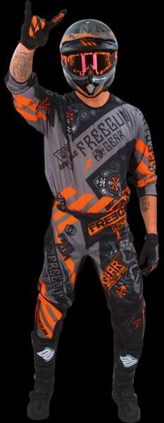 Tenue cross FREEGUN DEVO BANDANA Gris Orange 2016