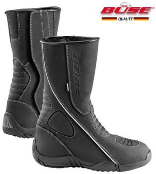 Botte moto femme Buse Damenstiefel Noir