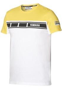 TEE SHIRT HOMME YAMAHA 60E ANNIVERSAIRE BLANC/JAUN
