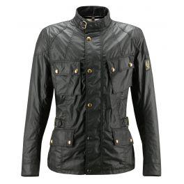 Veste moto homme CROSBY WAX4oz MAN noir