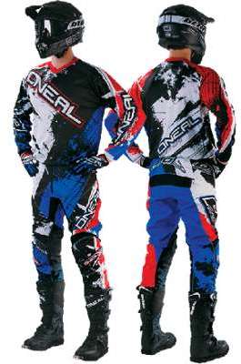 Tenue cross Enfant ONEAL ELEMENT SHOCKER Noir Roug